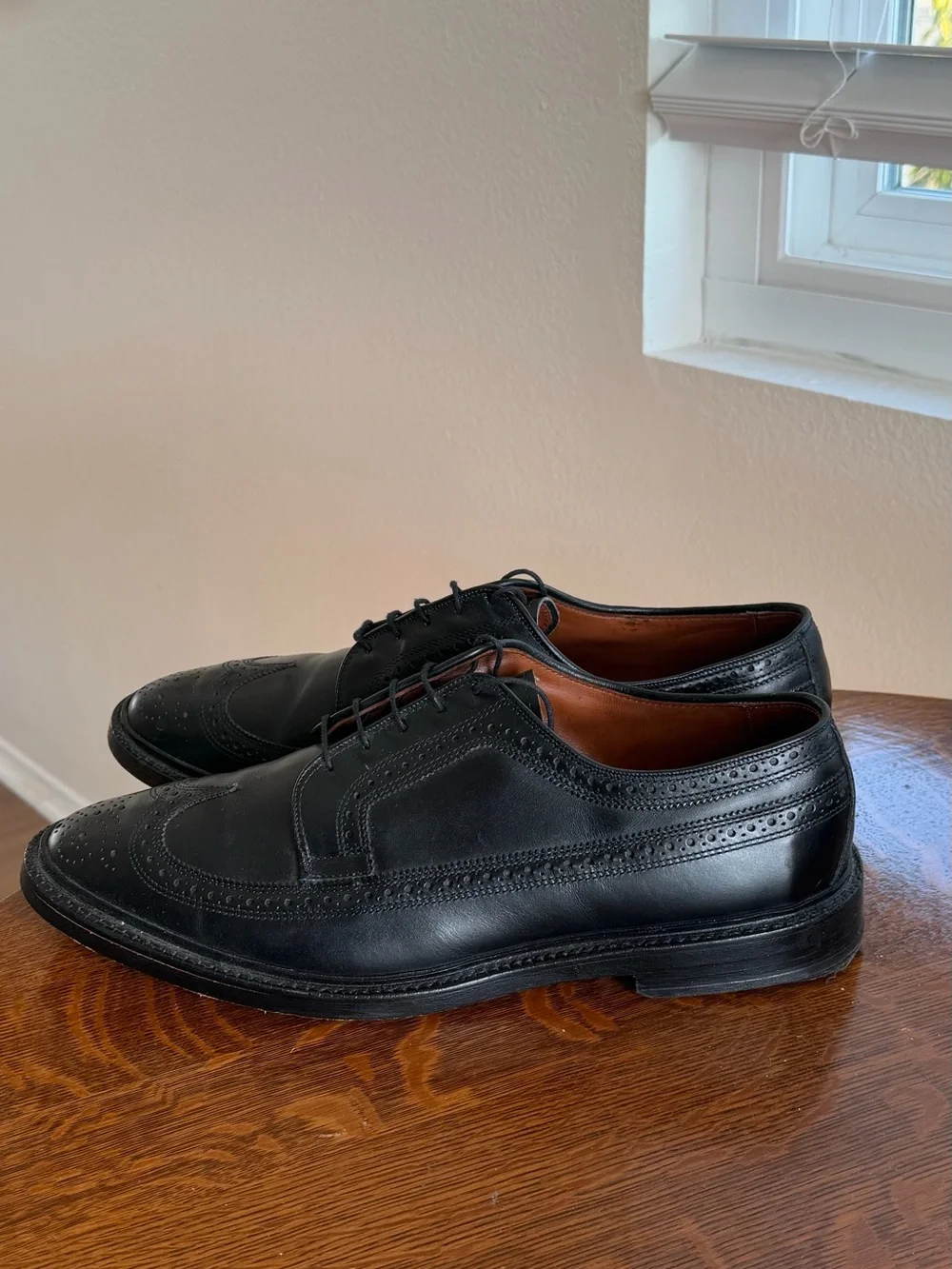 Allen Edmonds Men MacNeil Wing Black-Handcrafted in USA 12 D